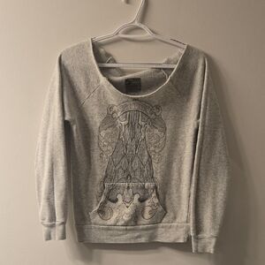 Gray Graphic Sweatshirt